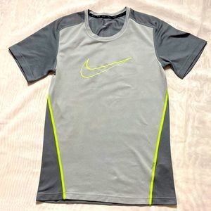 NIKE DRI-FIT front light gray and back dark gray size XL
